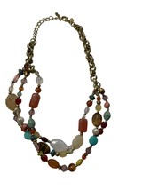 Lia Sophia Madalay Bay Womens Bead Necklace - £9.19 GBP