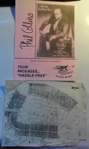 Phil Collins And His Serious Tour Flyer 1989 + CNE Stadium Layout Toront... - $20.46 CAD