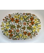 Corelle Indian Summer Flowers 12&quot;x10&quot; Replacement Chop Serving Plate Pla... - £11.73 GBP