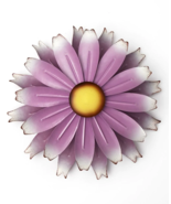 Hanging ~ Detailed ~ Metal Wall SPINNING Flower ~ 2 Layers ~ 12&quot; Dia. ~ ... - $40.92 CAD