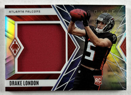 2022 Phoenix Drake London RC Rookie Jumbo Memorabilia Patch Falcons #33/149 - £9.92 GBP