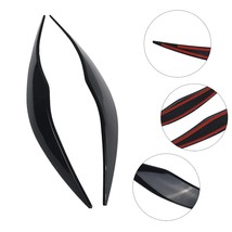 Eyebrows Car Headlight 2Pcs Black Car Accessories Car Exterior Decorate Directly - £47.52 GBP