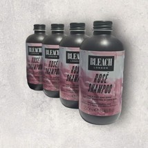 4 x Bleach London ROSE SHAMPOO Soft Pink Rinse For Blonde Hair 8.45 Fl Oz - £31.57 GBP