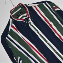Men&#39;s Colorblock Shirt Xl / Extra Large ~ Trader Bay Vintage &#39;90&#39;s Green &amp; Blue - £14.18 GBP