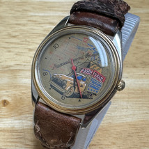 Vintage Fossil Trucking Quartz Watch AM-2541 Unisex Dual Tone Leather New Batter - £25.36 GBP