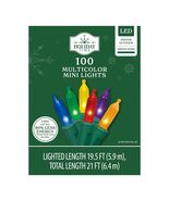 HOLIDAY TIME 72-284 100CT MULTICOLOR MINI LIGHTS LED 19.5' - NEW! - $5.98