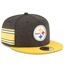Pittsburgh Steelers New Era 59FIFTY Sideline Hat Baseball Cap Fitted 7 1/8&quot; - £23.87 GBP