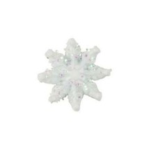 Origami Owl Charm Holiday (New) White Glitter Snowflake Charm - (CH3535) - £7.73 GBP