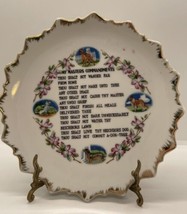 Vintage Dog plate my masters commandments unique funny rare no stand - £8.83 GBP