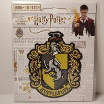 Harry Potter Hufflepuff Sigil Iron On Patch Official Movie Collectible F... - $11.55