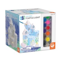 MindWare Paint Your Own Porcelain: Castle Light with 2 Tea Lights 14 Paints Gift - £26.92 GBP