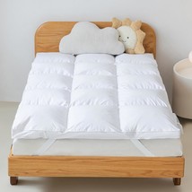 3 Inch White Goose Feather Mattress Topper,Twin Feather Bed, 39”X75” - $104.95