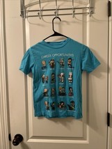 Old Navy Boys Graphic T-Shirt Career Opportunities Size M Blue - $24.25