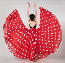 Polka Dot Print Chiffon Skirt Summer Chiffon Skirt Custom Plus Size Beach Skirt image 5