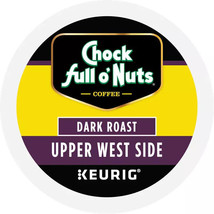 CHOCK FULL O' NUTS UPPER WEST SIDE DARK ROAST KCUPS 12CT - $9.99