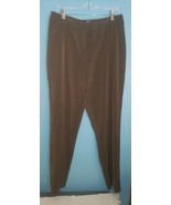 Additions Chicos Brown Socialite Downtown Slim Ankle Pants Sz 2 (L) Stre... - $36.56 CAD