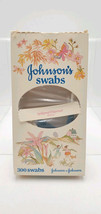 Vintage 1980 Johnsons Cotton Swabs Floral Decorator Packaging - $18.95