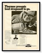 Thermos Wide Mouth Bottle 60s Print Ad Vintage 1969 Magazine Advertisement - $9.70