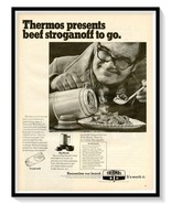 Thermos Wide Mouth Bottle 60s Print Ad Vintage 1969 Magazine Advertisement - £7.62 GBP