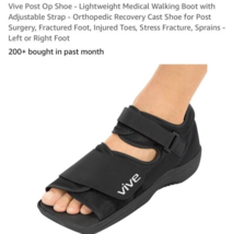 Vive Post Op Shoe Lightweight Medical Walking Shoe with Adjustable Strap... - £7.35 GBP