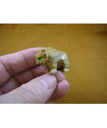 (Y-BUF-33) little Tan BUFFALO calf bison carving stone gemstone SOAPSTON... - €7,32 EUR
