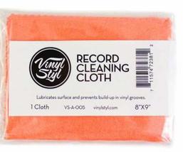Vinyl Styl® Vinyl Record Cleaning Cloth - Lubricated 8&quot; X 9&quot; (Single) (Orange) [ - £6.34 GBP