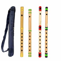 Indian Musical Bamboo Bansuri G Scale, G-Scale, A Scale &amp; C Scale Bansuri Flute - £37.05 GBP