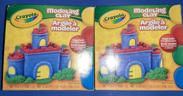 2 Packs of Crayola Modeling Clay 4oz 4/Pkg Red, Blue, Green &amp; Yellow  NIB - £12.43 GBP