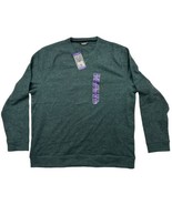 Member&#39;s Mark Men&#39;s Long Sleeve Crewneck Pullover Shirt Green XXL - $14.76