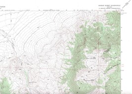 Basque Summit, Nevada 1969 Vintage USGS Map 7.5 Quadrangle Topographic - $23.99