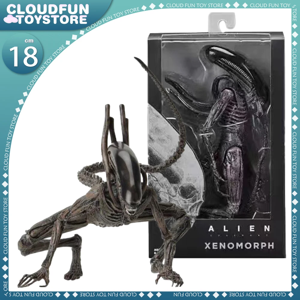 7 Inch Neca Alien Covenant Xenomorph Action Figures Contract Black Alien Model - £34.37 GBP+