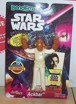 1993 Just toys Star Wars Bend Ems Adimarl Ackbar Action Figure NRFP VHTF - £19.26 GBP