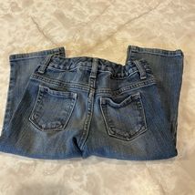 Old Navy Unisex Kids Size 6 Denim Jeans Blue Boot Cut Dark Wash Adjustab... - $10.35