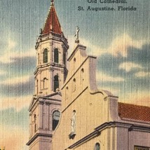 Florida Vintage Postcard Old Cathedral St. Augustine Catholic Church - £7.92 GBP