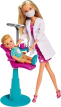 Steffi Love Child Dentist Doll Playset Blonde with Accessories 11 1/2&quot; Simba Toy - £14.81 GBP