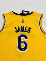 Lebron James Signed Los Angeles Lakers Basketball Jersey COA - $549.00