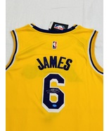 Lebron James Signed Los Angeles Lakers Basketball Jersey COA - $549.00