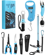 Fishing Tools Kit – Pliers, Fish Lip Gripper, Hook Remover w/ Lanyard &amp; ... - $66.57 CAD