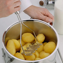 Potato Masher Potato Crusher Wave Shape Cutter Kitchen Accessory Cooking Tool - £11.18 GBP