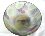  Isreali Originals Hand Painted Swirl  Nouveau Art Glass Bowl by Reuven - £19.65 GBP