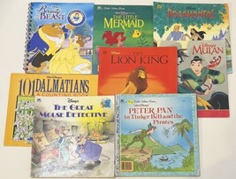 Golden Books Disney Beauty &amp; the Beast, Mulan, Lion King, Peter Pan Lot of 8 PB - £7.82 GBP