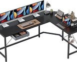 67 Inch L Shaped Desk Computer Corner Desk, Home Office Gaming Table, St... - $222.99