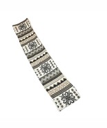 Muk Luks Infinity Loop Scarf Snowflake Tan Khaki Gray Cream Reversible N... - $274.97 MXN