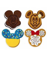 Disney Parks Mickey Minnie Mouse Snack Icon Silicone Coaster Set of 4 - $34.16