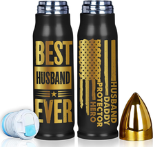 Valentines Day Gifts for Husband, Best Husband Ever Funny Bullet Tumbler... - £27.24 GBP