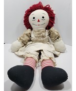 Vintage 24&quot; Raggedy Ann Doll Handmade Ragdoll &quot;I Love Dilynn&quot; Kathleen D... - £24.20 GBP