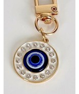 Evil Eye Keychain Purse Charm Blue Eye Round NEW - $10.97