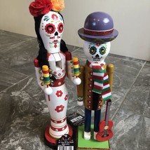 Halloween Nutcracker  Bundle Of2 Day of The Dead Dia De Los Muertos New - $49.50