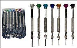 7pc Precision Jewelers Screwdriver Set Eye Glasses Watches Watch Flat Tip - £7.00 GBP