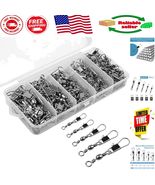 Efficient 200PCS Fishing Swivels Set - Eliminate Line Twist &amp; Maximize S... - $280.06 MXN